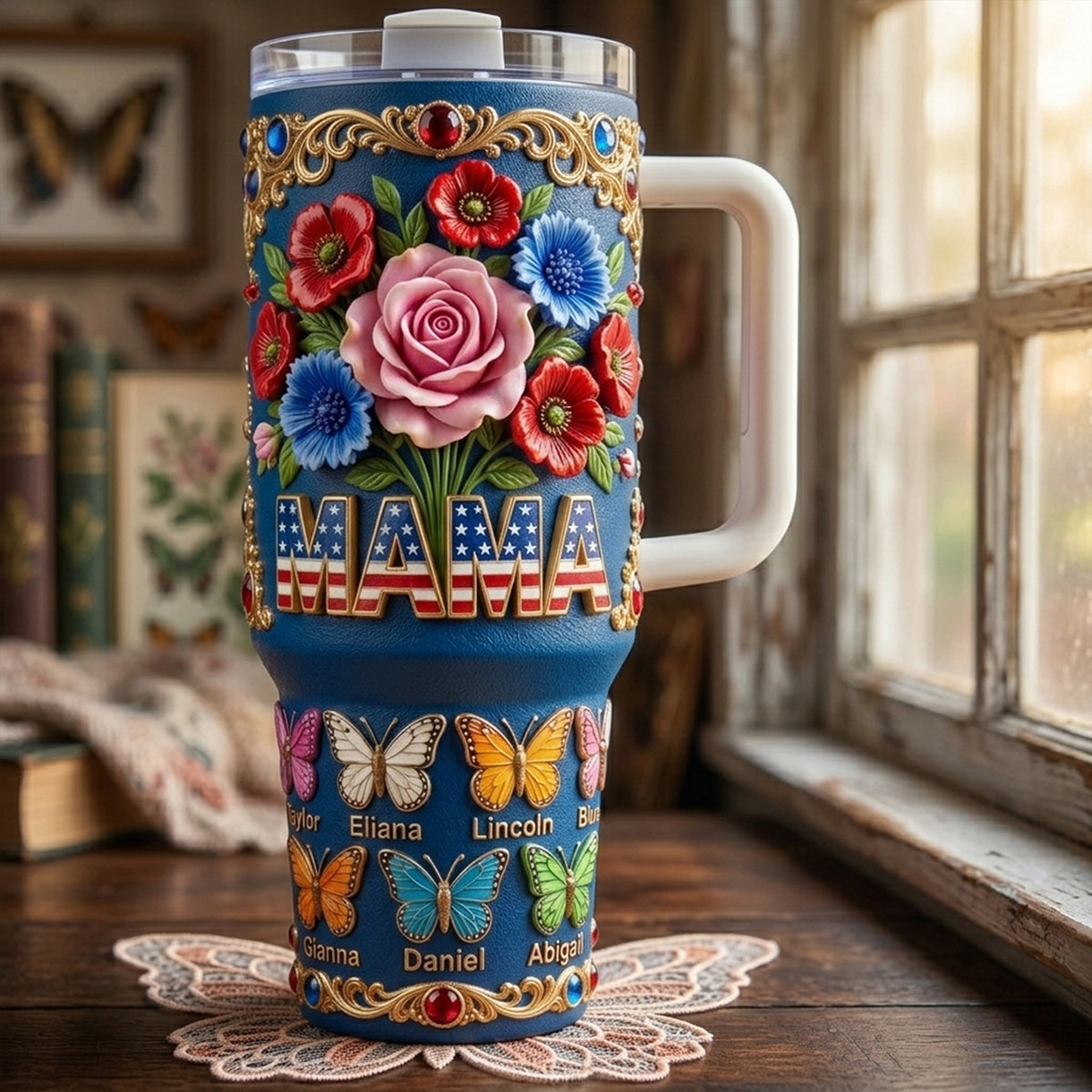 USA Grandma Mama Tumbler - Personalized Gifts For Grandma and Mama 04tyta020426-Homacus