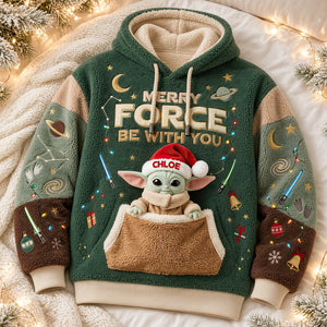 Merry Force Be With You Shirt - Personalized Gifts For Christmas Universe Theme Shirt 04NADT170926