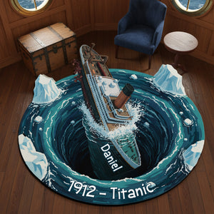 Personalized Stormy Sea Ship Adventure Doormat 10HYLU131125-Homacus