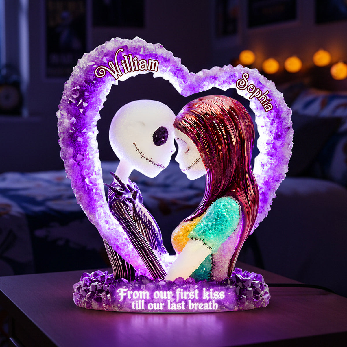 Romantic Skeleton Couple Light Box - Personalized Gifts For Couple 01hylu161225-Homacus