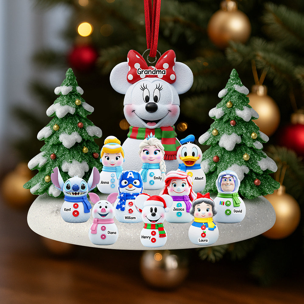 Cartoon Characters Christmas Ornament - Personalized Gifts For Grandma 05naqn040925-Homacus