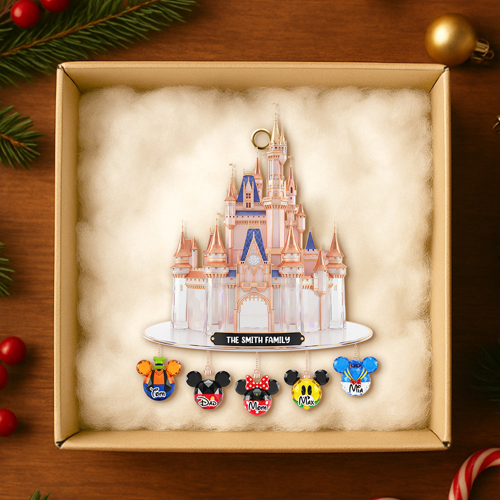 Castle Family Christmas Ornament Personalized Gifts For Family 01OHDT041125-Homacus
