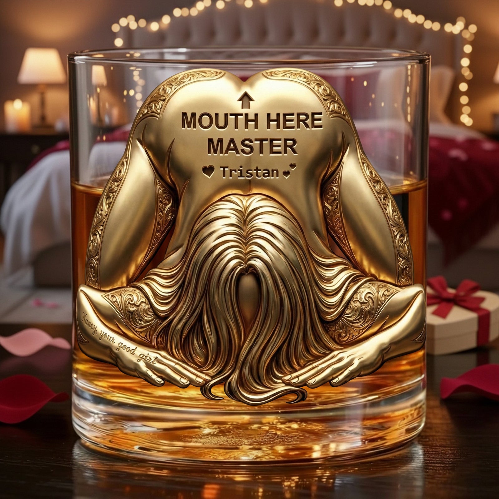 Master Round Glass - Personalized Gifts For Him, Husband, Boyfriend 04QHLU121225-Homacus