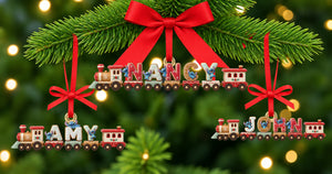 Alphabet Train Acrylic Ornament - Personalized Gifts For Christmas 04naqn140926-Homacus