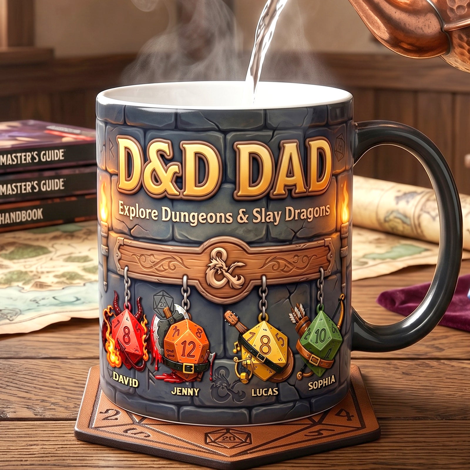 Epic Dad Magic Coffee Mug - Personalized Gifts For Dad 04NATN290426-Homacus