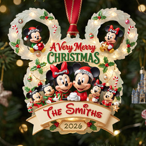A Very Merry Christmas Ornament - Personalized Gifts For Family 02pata280826-Homacus