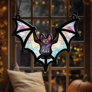 Personalized Bat Halloween Suncatcher Ornamnet 03TOMH220824-Homacus