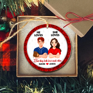 Personalized Gifts For Baseball Lovers Couple Christmas Ornament 01hupu141024hg-Homacus