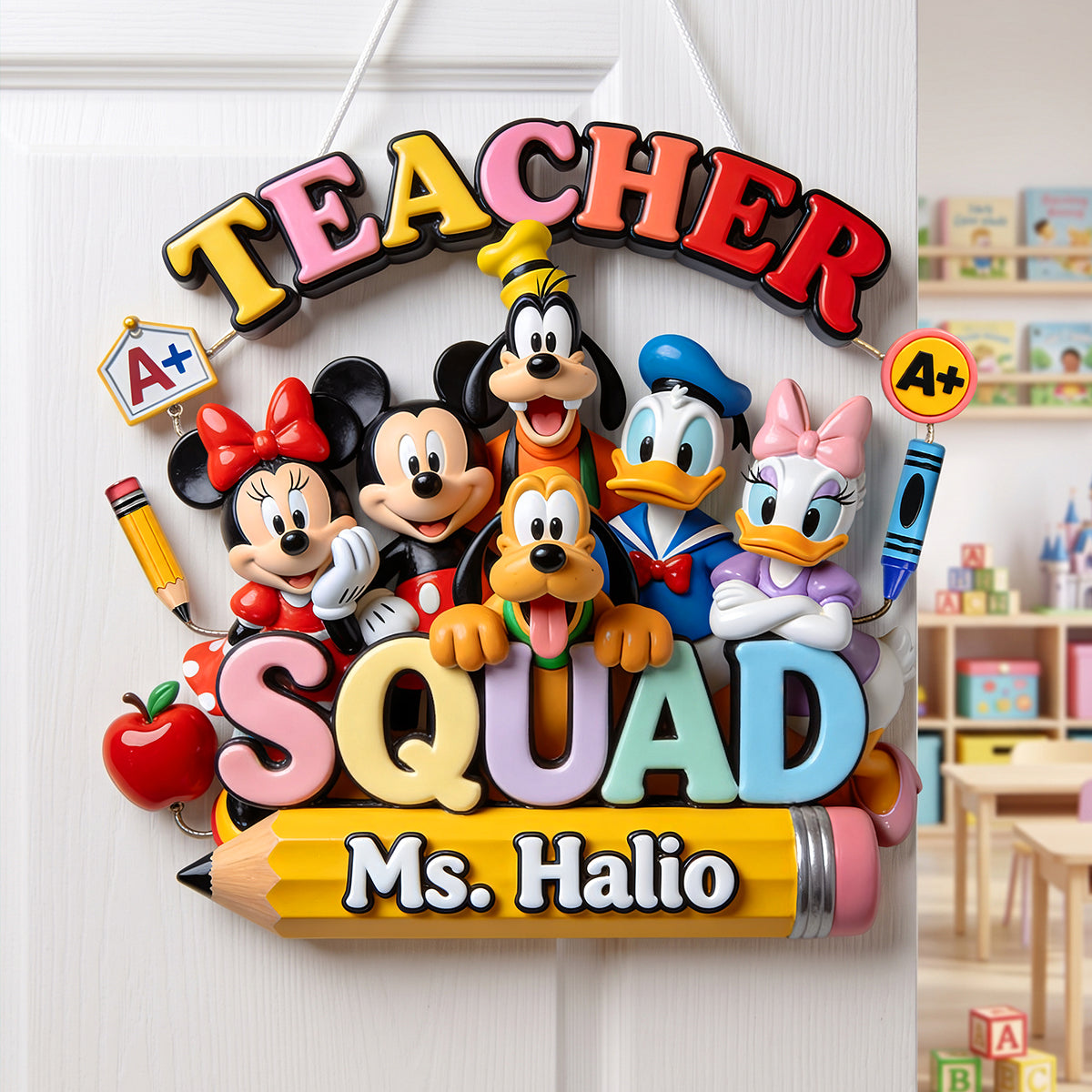 Teacher Squad Acrylic Sign - Personalized Back To School Gifts 01pata270726-Homacus