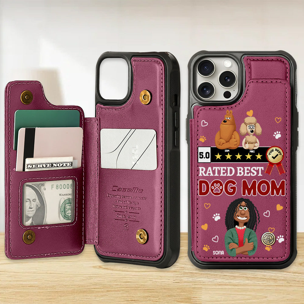 Personalized Gift For Dog Lover Leather Flip Wallet Phone Case 05XQMH200225PA-Homacus