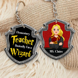 Personalized Gifts For Teacher Keychain Wizard Teacher 01HUDT180125PA-Homacus