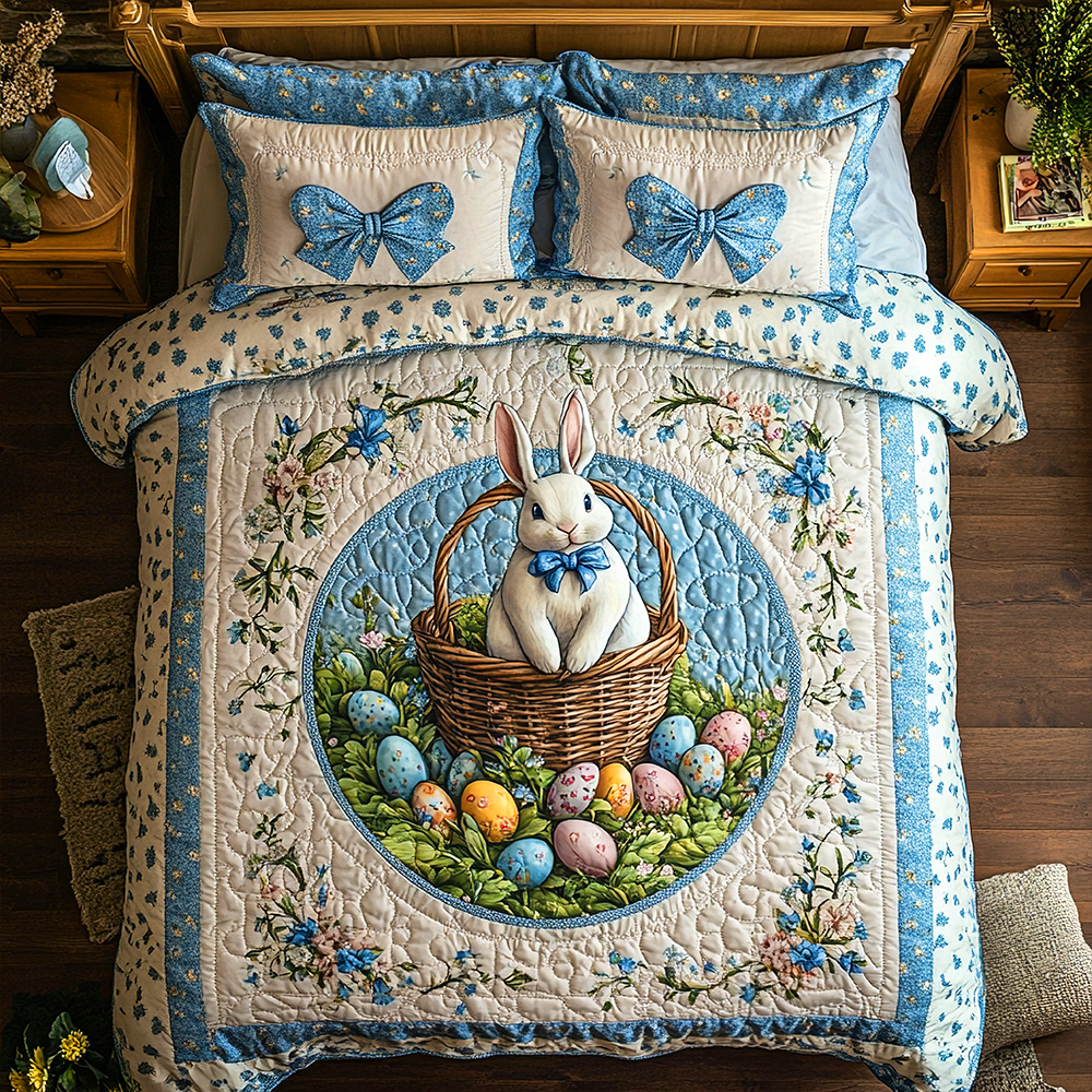 Gifts For Bunny Lover Quilt Bedding Set Easter Bunny 04tgpu040225-Homacus