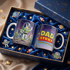 Dad’s Greatest Adventure Coffee Mug - Personalized Gift For Dads 02NADH040526-Homacus