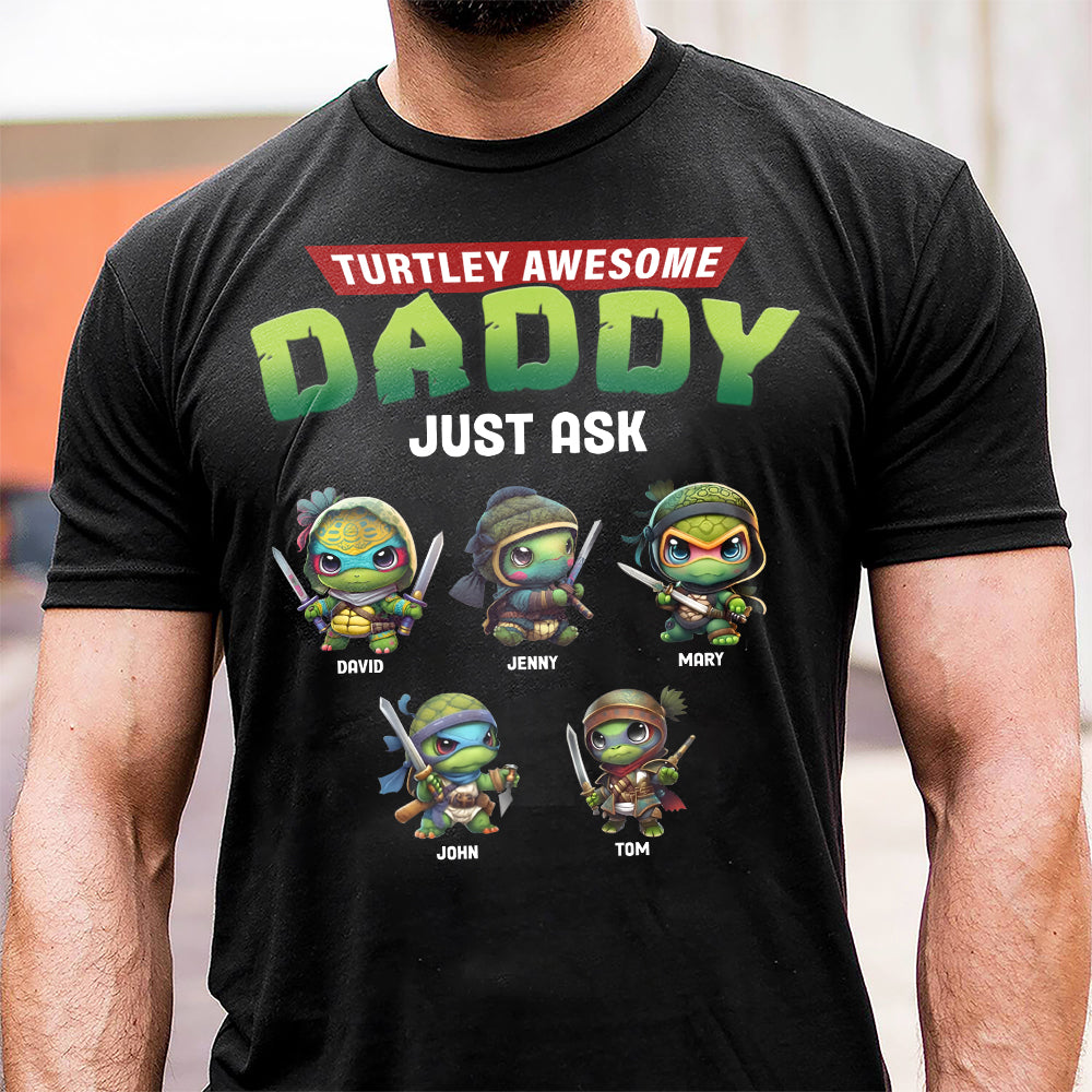 Personalized Gifts For Dad Shirt Awesome Daddy Just Ask 01totn300124-Homacus