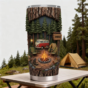 Campfire Adventure 20oz Tumbler - Personalized Gift For Camping Lovers 05KILU301225-Homacus