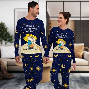 Personalized Gifts For Couple Pajama Set 04TOMH041224HHHG-Homacus