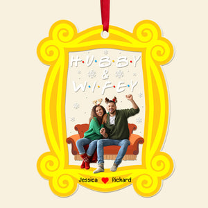 Personalized Custom Photo Christmas Gifts For Couple Acrylic Ornament 02KAQN111024-Homacus