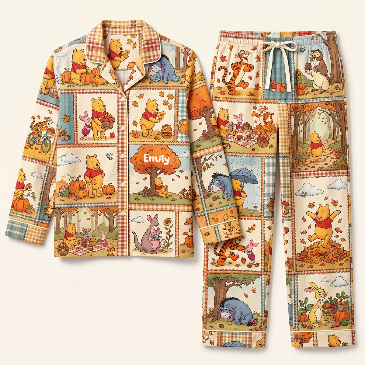 A Soft Autumn Pajama Set - Personalized Gifts 04qhta250826-Homacus
