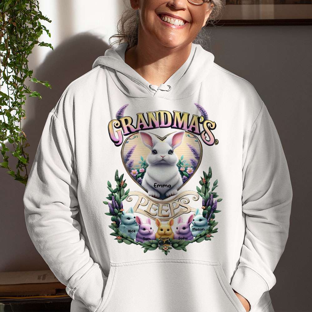 Personalized Gifts For Grandma 2d Shirt, Grandma's Peeps Easter Gifts 03TGMH240125-Homacus