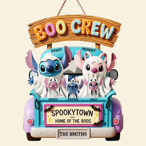 Boo Crew Wood Sign - Personalized Halloween Gifts For Family 02tgqn290825-Homacus