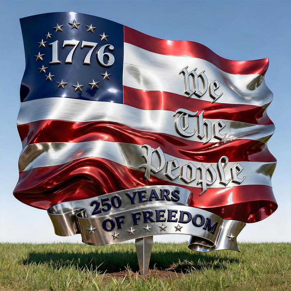 Proud Flag Metal Sign, Personalized Gifts For Patriots 02qhdt260226-Homacus