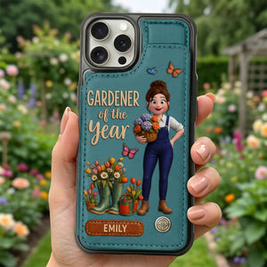 Garden Girl Leather Flip Wallet Phone Case - Personalized Gifts For Garden Lovers 01natn020626-Homacus