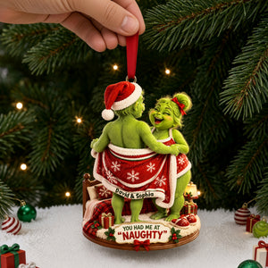 Funny Couple Moments Christmas Ornament - Personalized Gifts For Couple 07TTLU210926