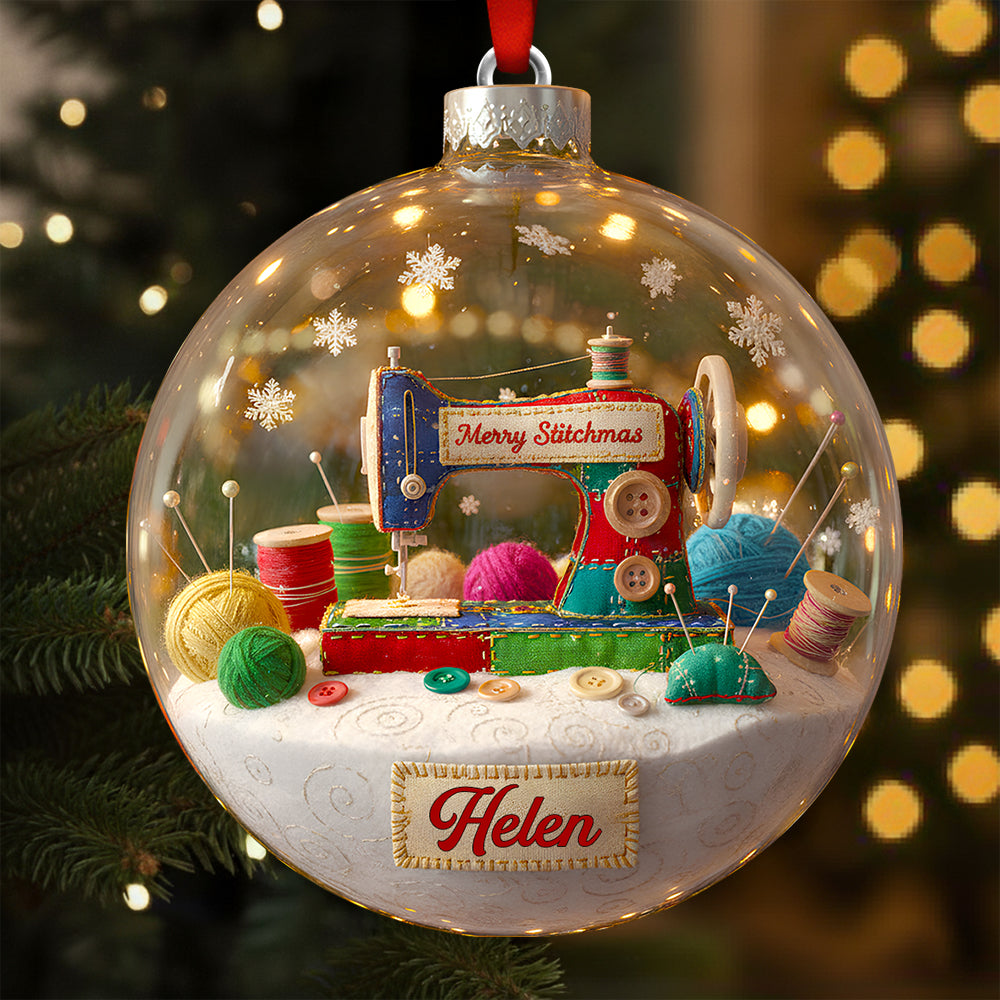 Merry Sewing Christmas Ornament Personalized Gifts for Sewing Lovers 01KIDT300925-Homacus