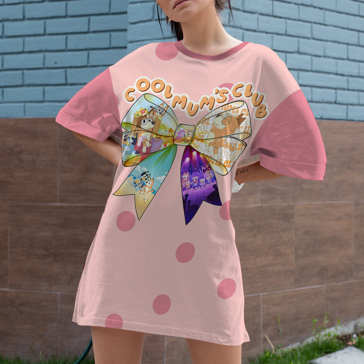 Cool Mum's Club Raglan Dress - Personalized Gift For Mom 01XQLU240325-Homacus