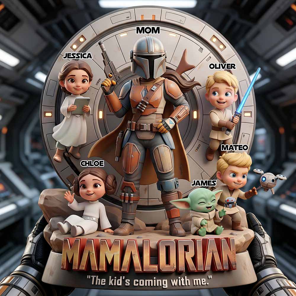 Space Warrior Mom Acrylic Plaque Personalized Gifts For Mom 02PADT050326-Homacus