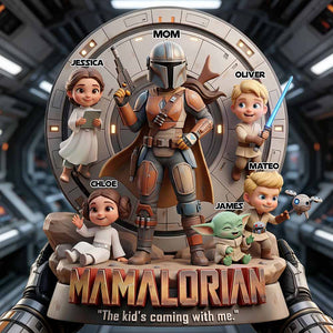 Space Warrior Mom Acrylic Plaque Personalized Gifts For Mom 02PADT050326-Homacus