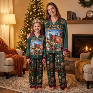 Whimsical Christmas Button Up Pajama Set - Personalized Gifts 06NATN040926-Homacus