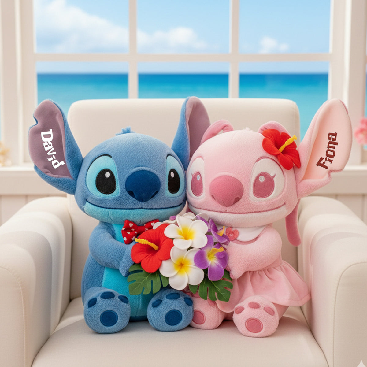 Island Tropical Couple Pillow - Personalized Gifts For Couples 05PGLU241125-Homacus