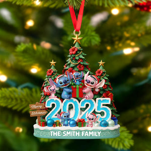 Aliens Family Personalized Gifts For Family Christmas Ornament 04patn161025