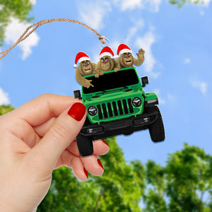 Personalized Gifts For Off Road Lovers Christmas Ornament, Happy Bigfoot 05qhqn140924-Homacus