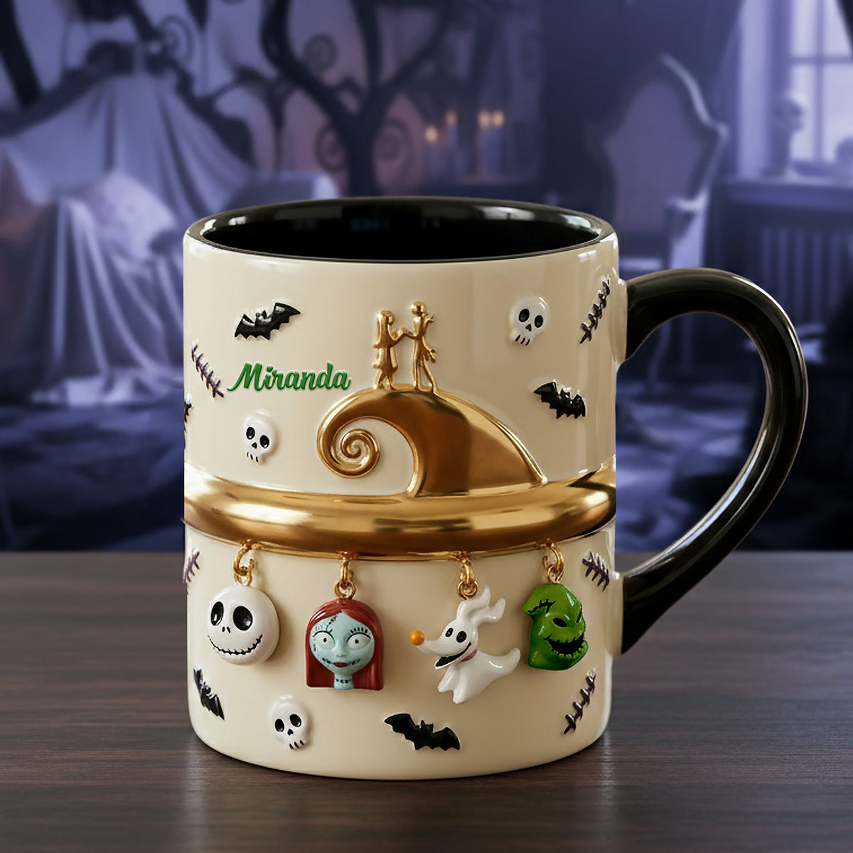 Hanging Skull Accent Mug - Personalized Gifts 01ohmg181225-Homacus