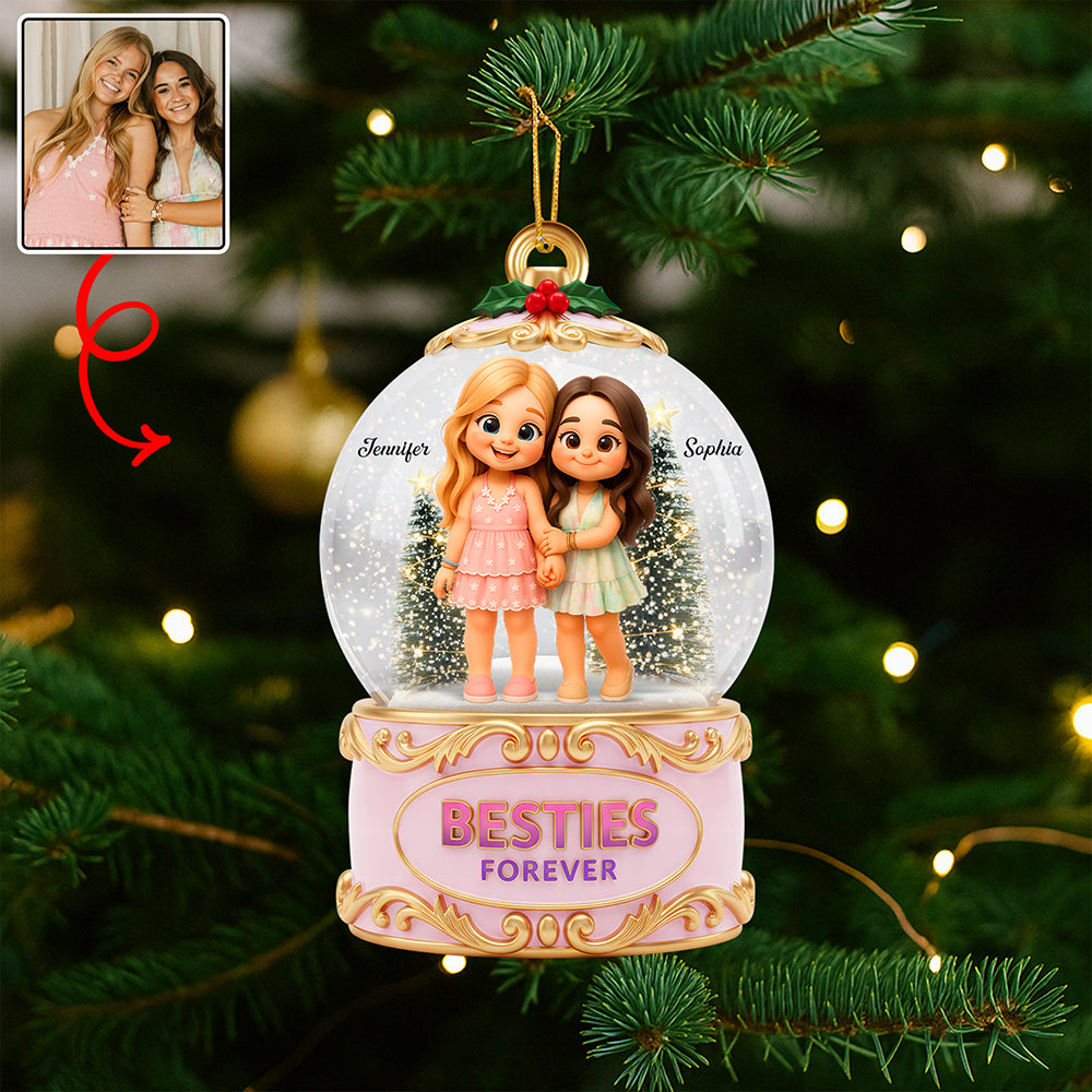 Holiday Besties Christmas Ornament - Custom Photo Gifts For Besties 01pgqn110925-Homacus