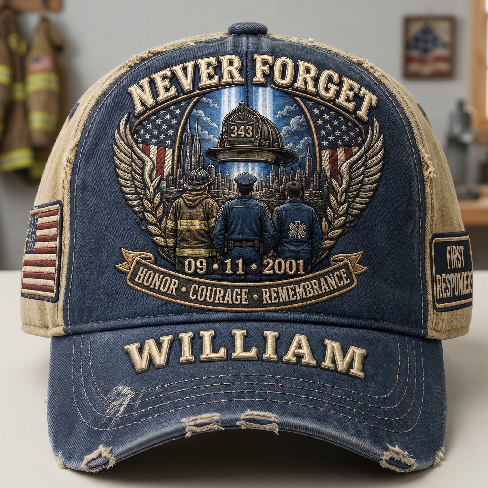 9/11 Memorial Personalized Classic Cap – Honor The Fallen, Never Forget 04tyqn310726-Homacus