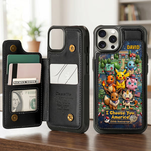 250th Anniversary Leather Flip Wallet Phone Case Personalized Patriotic Gifts 01TYTN010626-Homacus