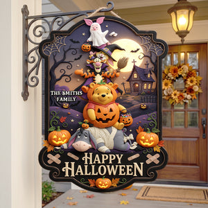 Happy Halloween Acrylic Sign - Personalized Halloween Gifts For Family 04natn060826