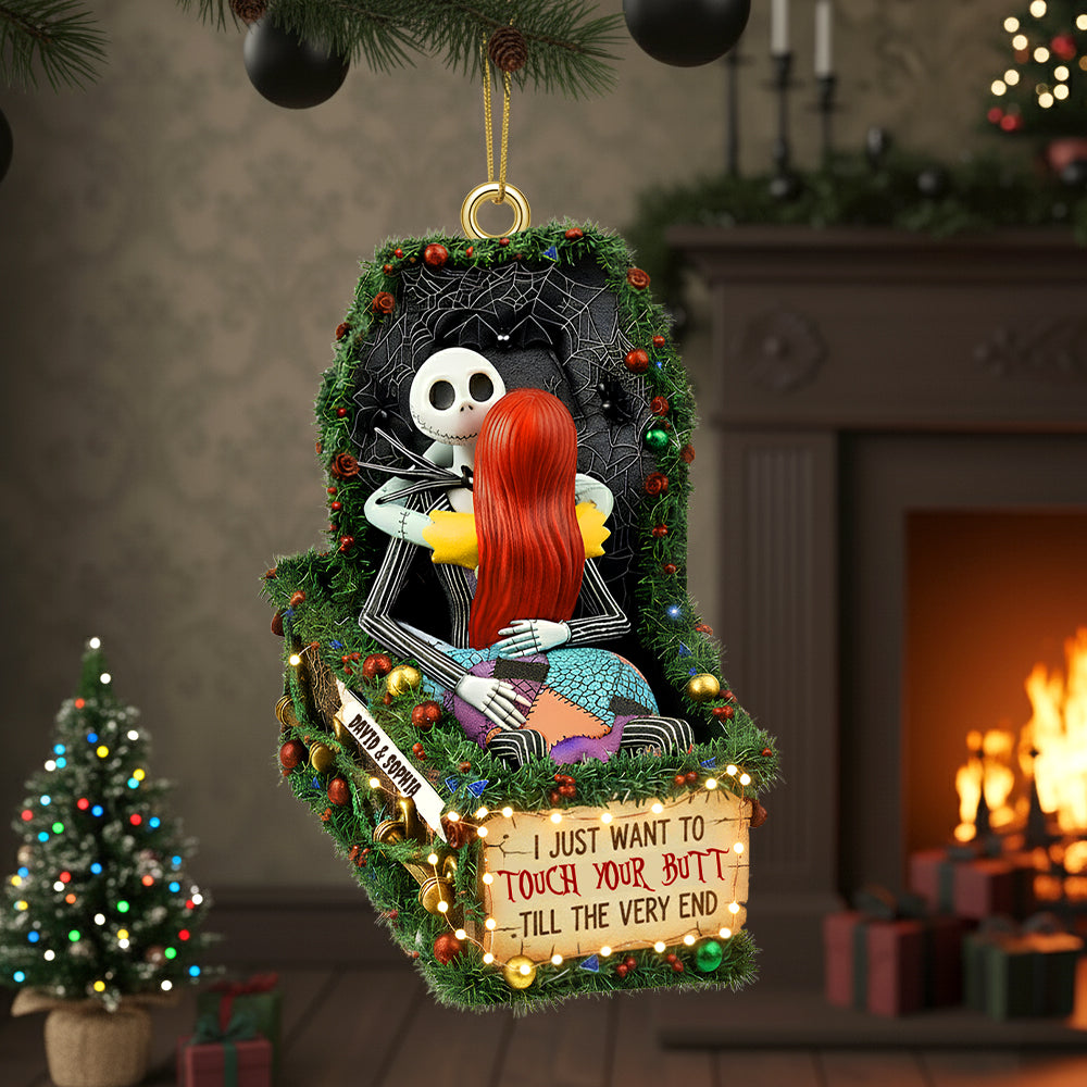 Deathly Love Christmas Ornament, Personalized Gifts For Couple 02qhtn100925-Homacus