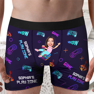 Custom Photo Gifts For Men Boxer Briefs 04toqn191224 Couple Game-Homacus