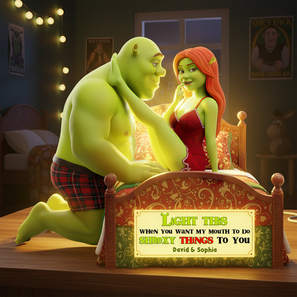 Naughty Couple Acrylic Light Box - Personalized Gifts For Couples 02KILU061125-Homacus