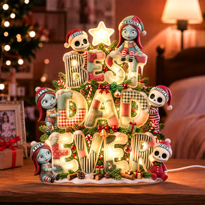 Little Christmas Misfits Acrylic Light Box - Personalized Gifts For Parents 051PADH190826