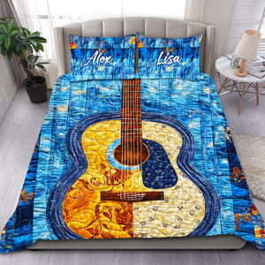 Personalized Gift For Guitar Lover Quilt Bedding Set Special Line 02HUMH051124-Homacus