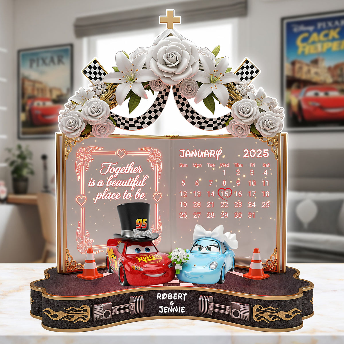 Wedding Car Couple Plaque - Personalized Gifts For Couple 01ohlu270625-Homacus