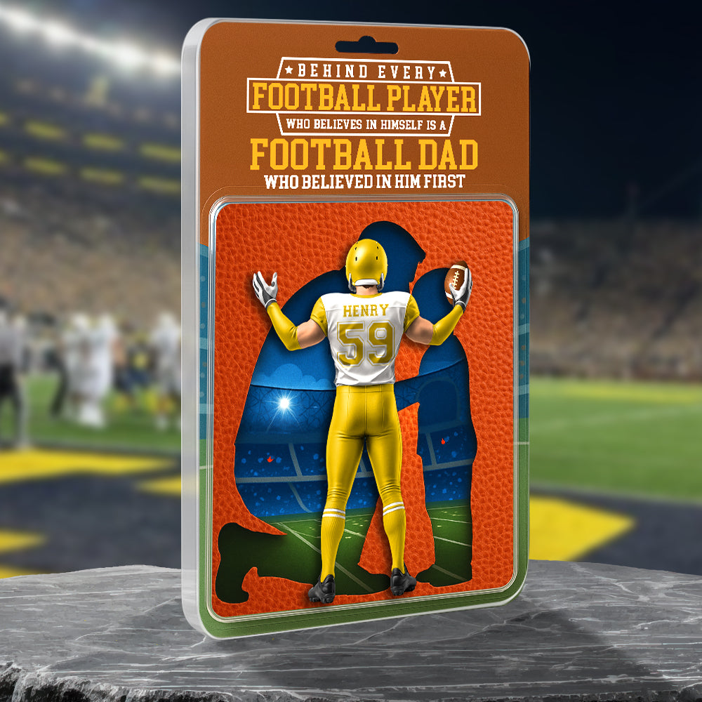 American Football Dad Acrylic Plaque - Personalized Gifts For Father 011OHDT280425-Homacus