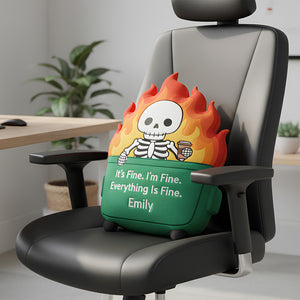 Workplace Fire Pillow Personalized Gifts For Coworker 07HUDT151125-Homacus