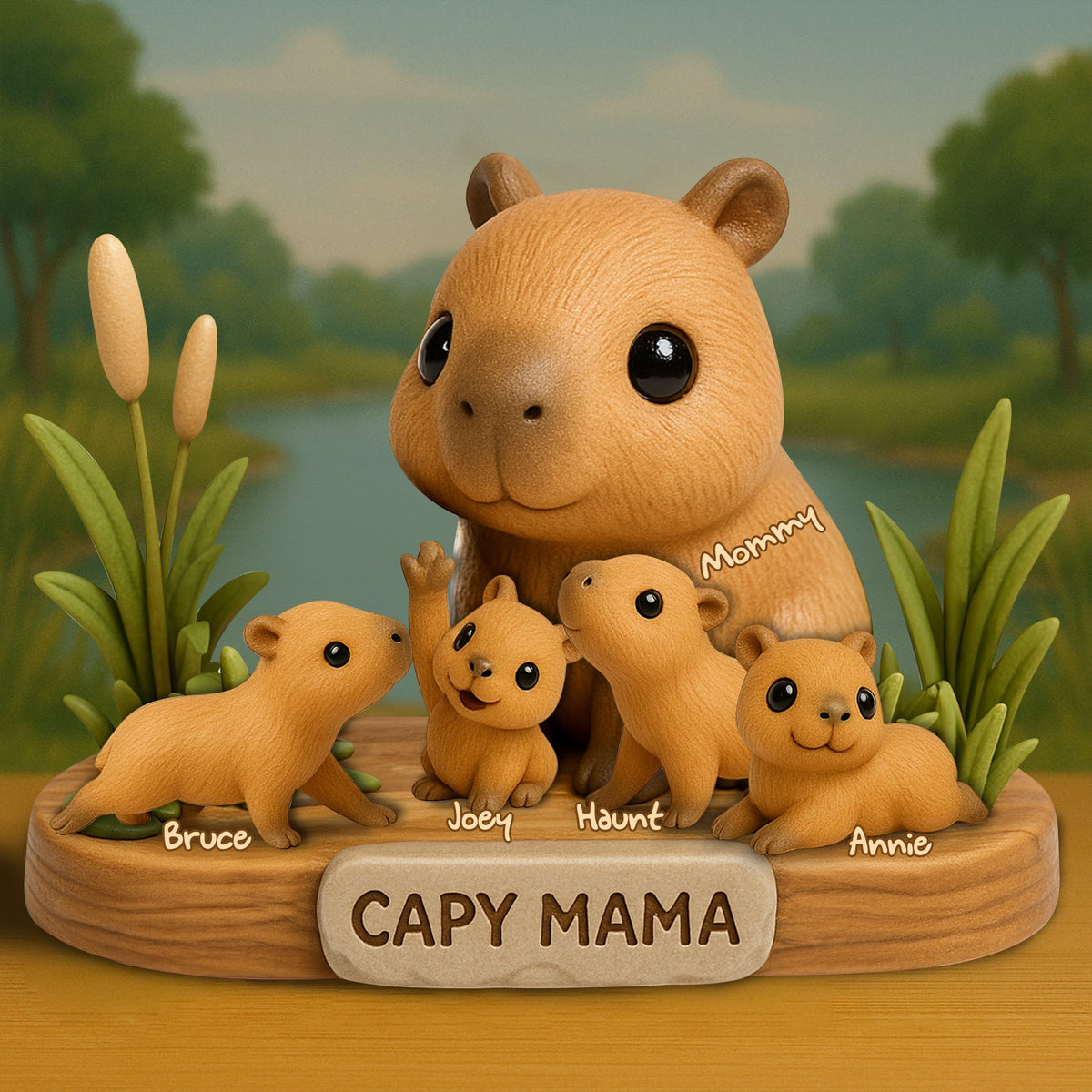 Water Pudge Mom Acrylic Plaque - Personalized Gifts For Mother 05NALU150425-Homacus