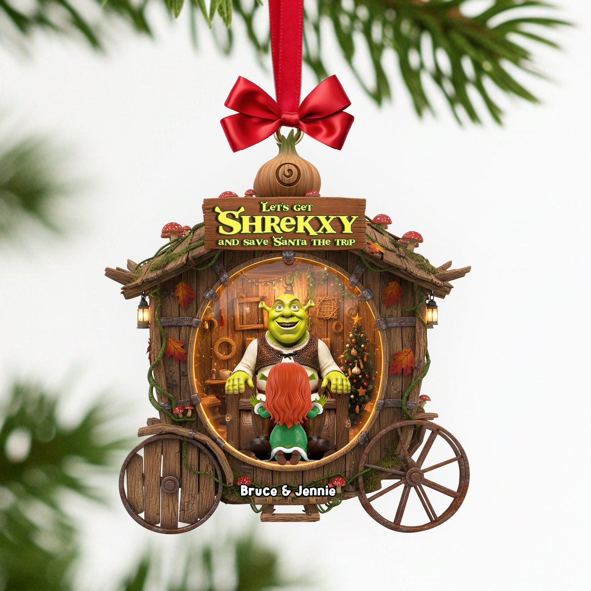 Spicy Swamp Couple Ornament - Personalized Christmas Gifts For Couples 01TOLU141025-Homacus